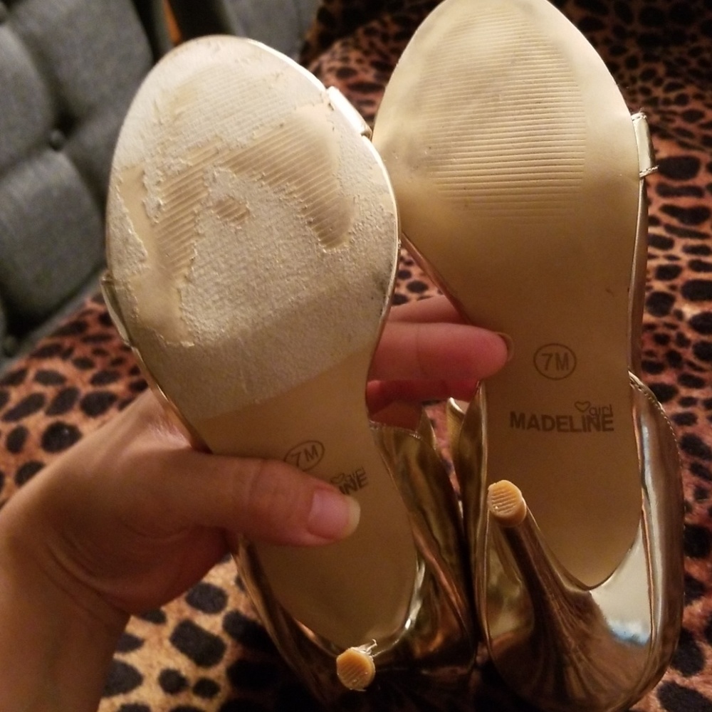 💚GOLD STRAPY SHOES - Picture 5 of 6